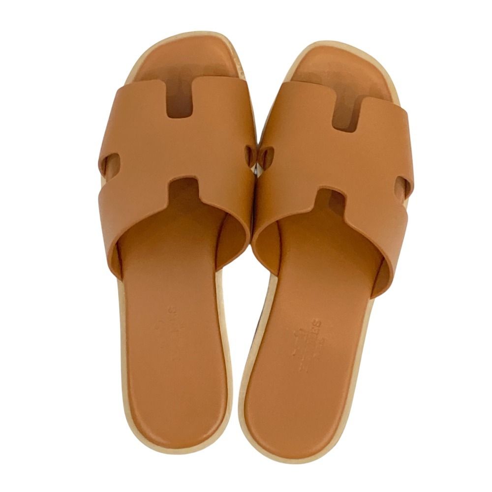 HERMES サンダル エズ30 厚底 ブラウン コルク 36 可愛い☆美脚