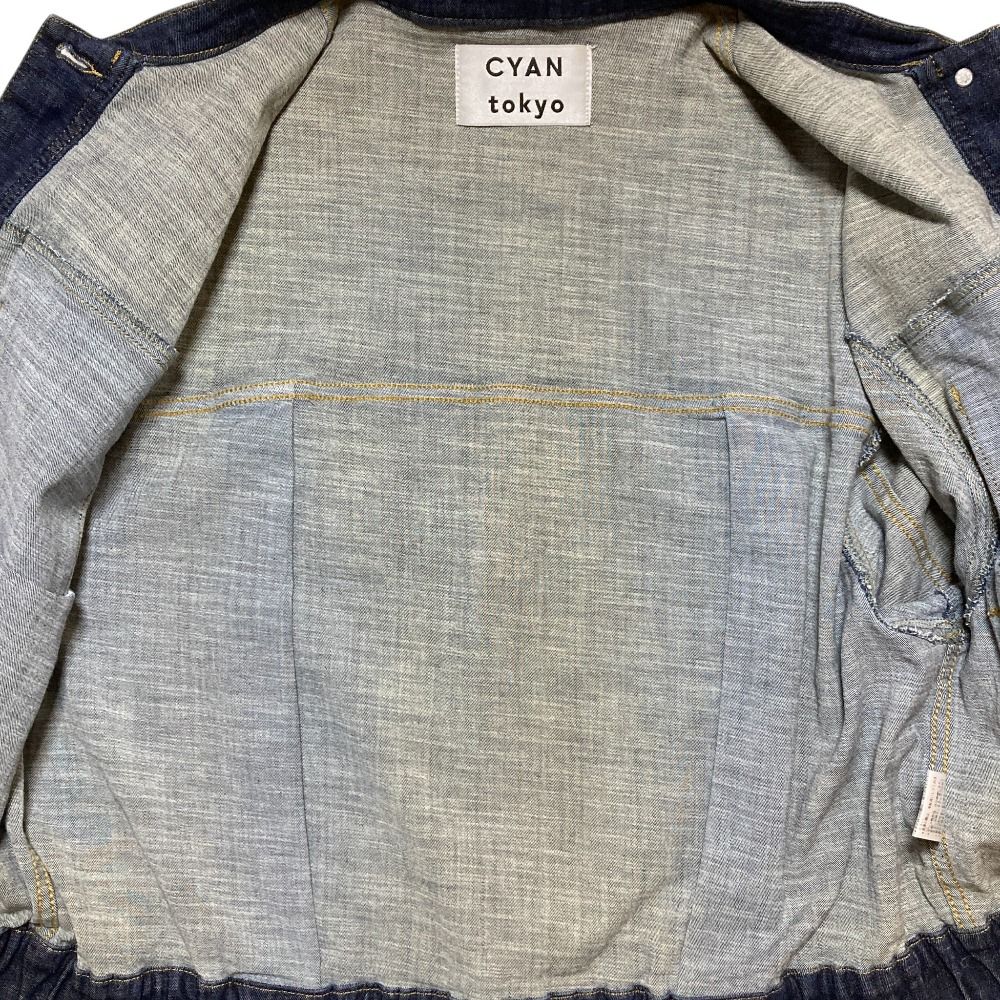 良品 24SS CYAN tokyo シアントーキョー スタンドカラーショートデニム