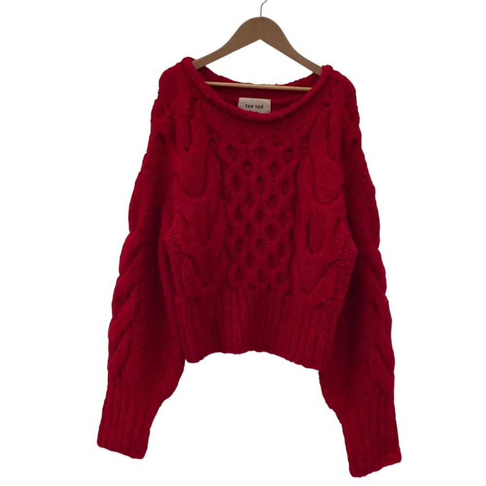 美品 THE TOE ザ・トゥー NMES HANDMADE CABLE KNIT チャンキー