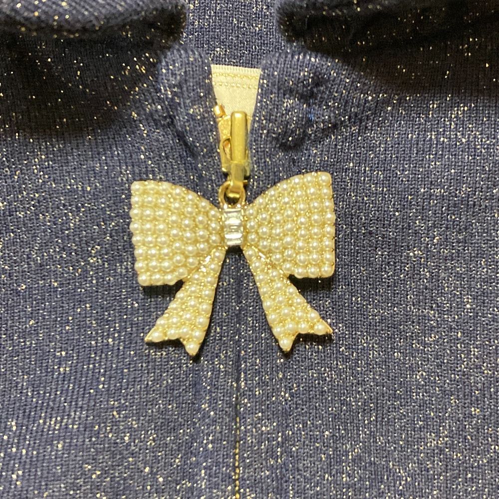 美品 franche lippee フランシュリッペ ラメスウェットジップパーカー