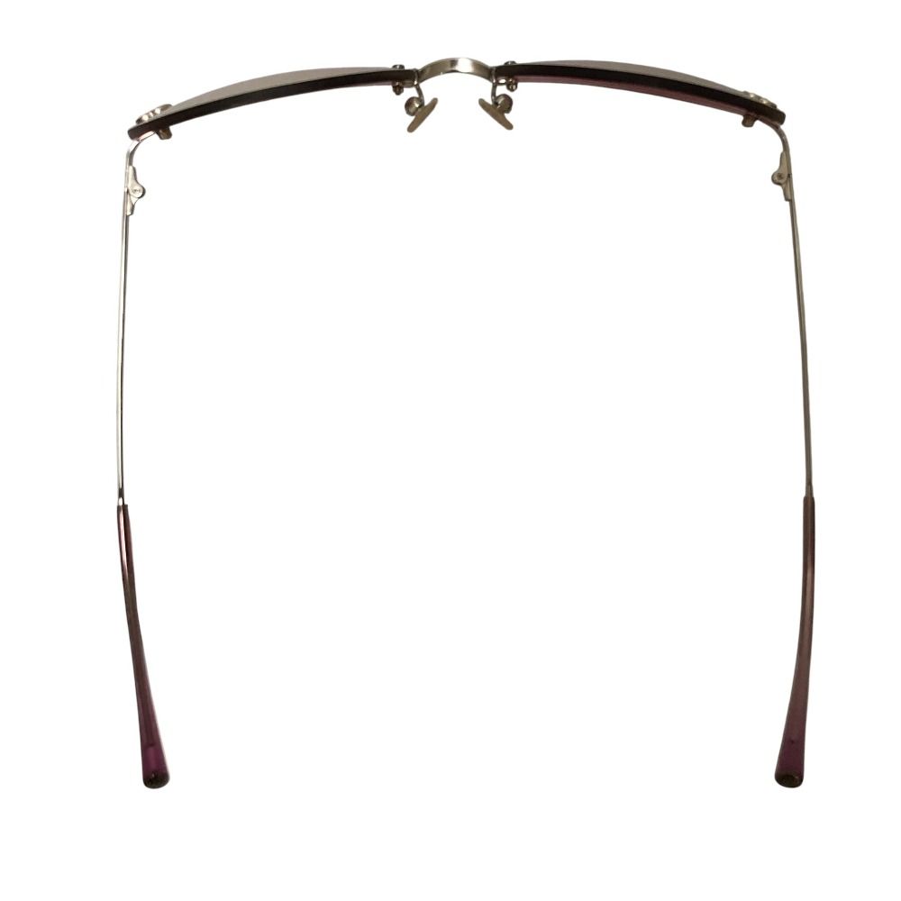 美品 CHANEL シャネル リムレス サングラス 4013 パープル レディース