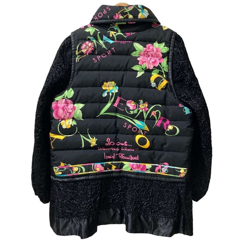 美品 LEONARD SPORT レオナールスポーツ フラワープリント ジャガード