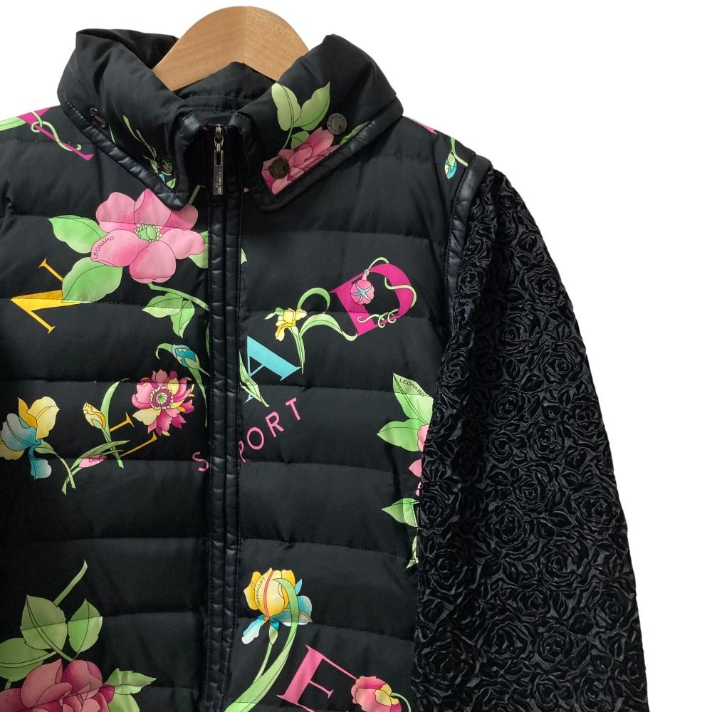 美品 LEONARD SPORT レオナールスポーツ フラワープリント ジャガード