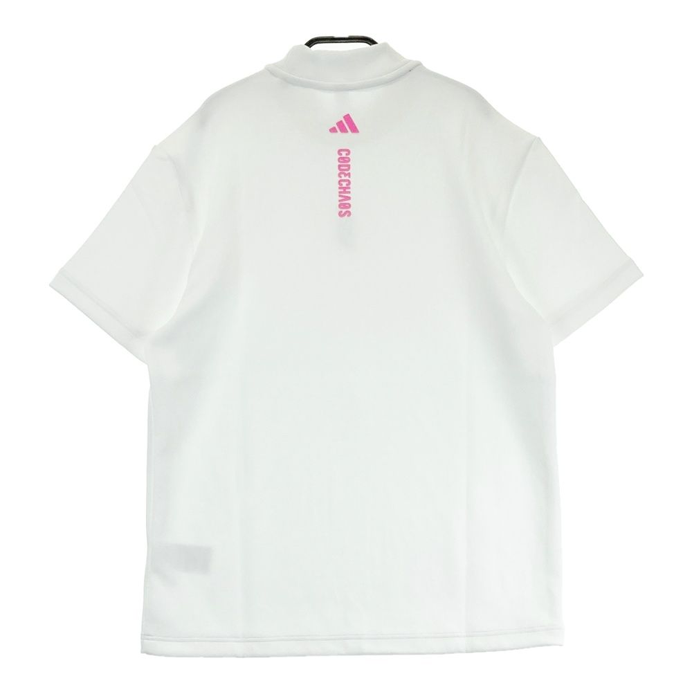 サイズ：L ADIDAS GOLF アディダスゴルフ JJ0221/2024年モデル モックネック 半袖Tシャツ  ホワイト系 [240101603750] ゴルフウェア メンズ ストスト
