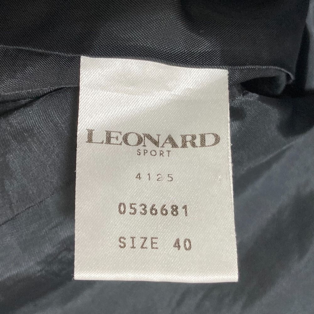 美品 LEONARD SPORT レオナールスポーツ フラワー アルファベット柄 パ