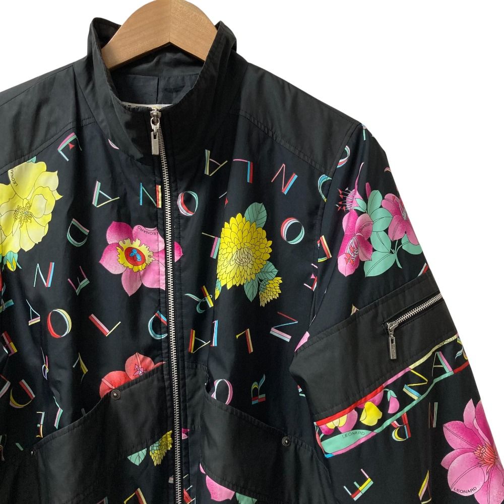 美品 LEONARD SPORT レオナールスポーツ フラワー アルファベット柄 パ