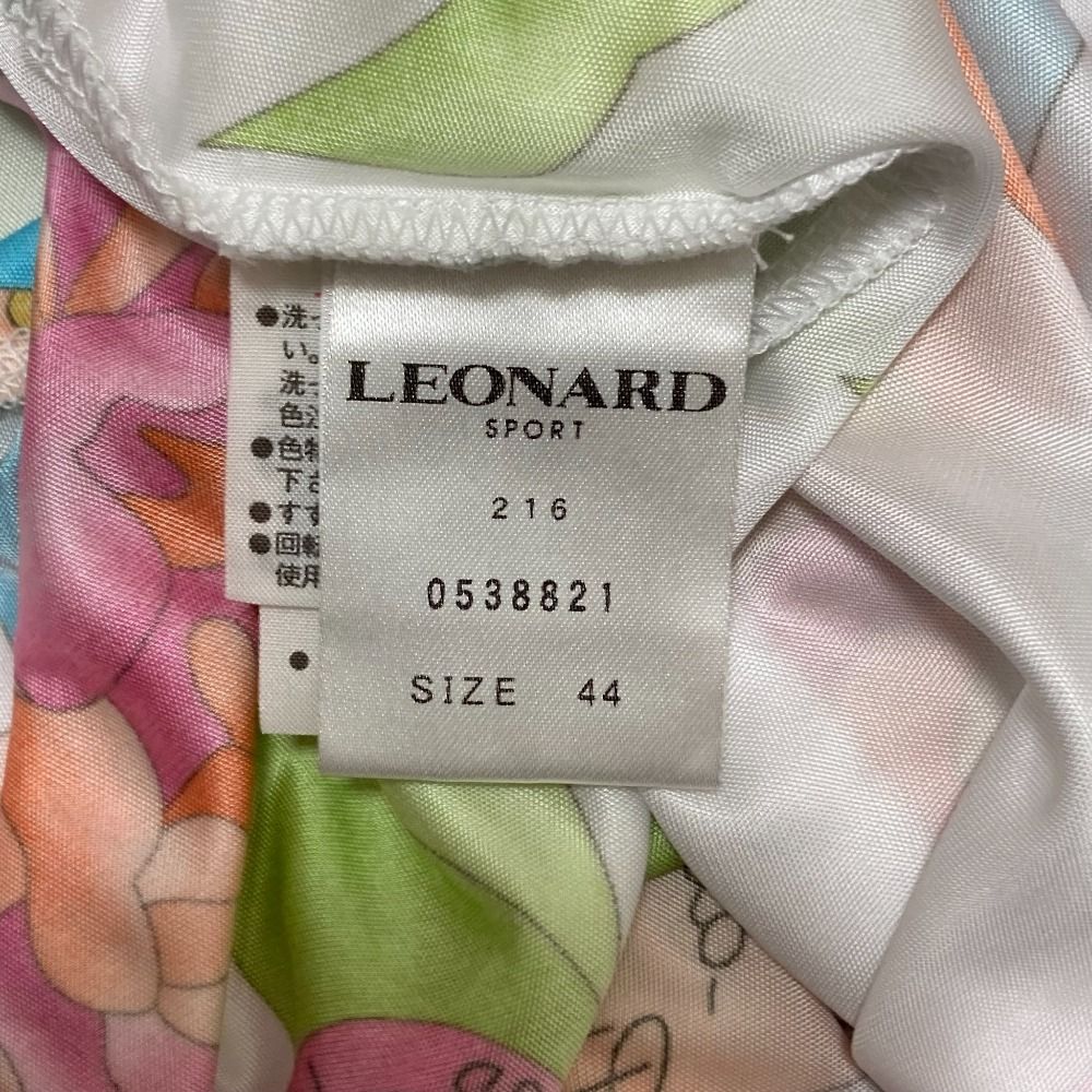 美品 LEONARD フラワープリント ポロシャツ サイズ44 美品♡レオナール