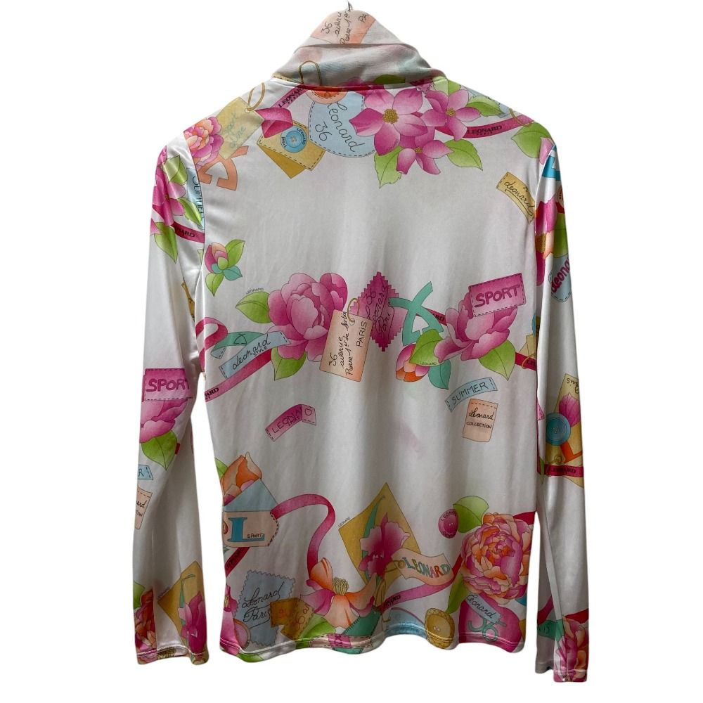 美品 LEONARD SPORT レオナールスポーツ フラワープリント ロング