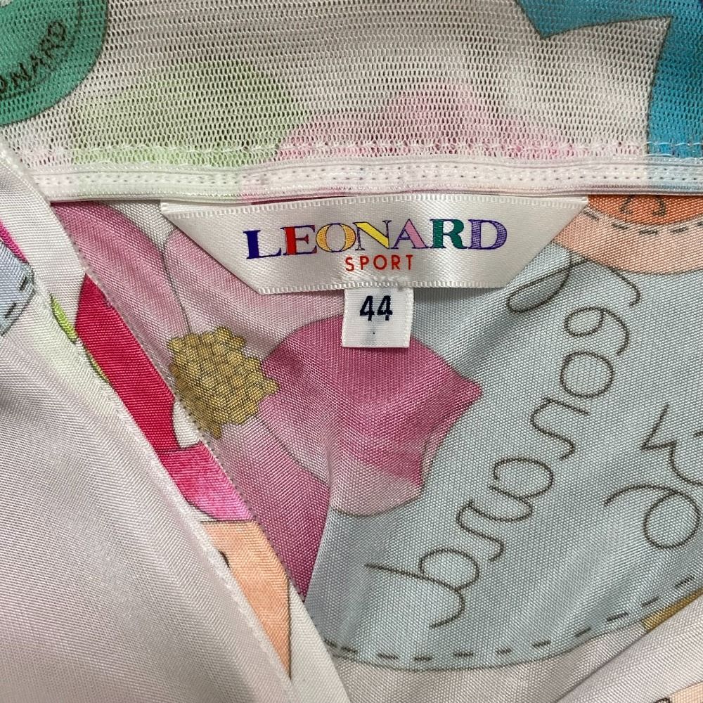 美品 LEONARD SPORT レオナールスポーツ フラワープリント ロング