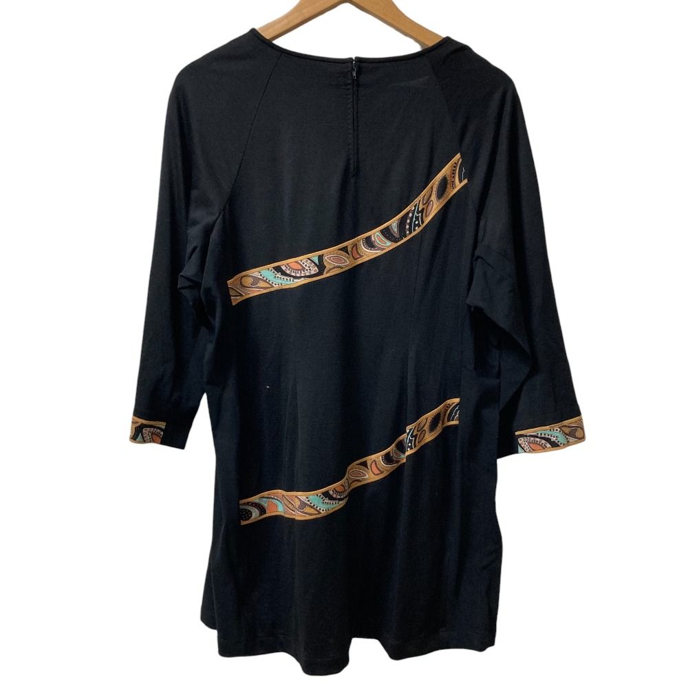 レオナール　ペイズリー柄 チュニック 美品 LEONARD レオナール ペイズリー柄 ウール ニットチュニック