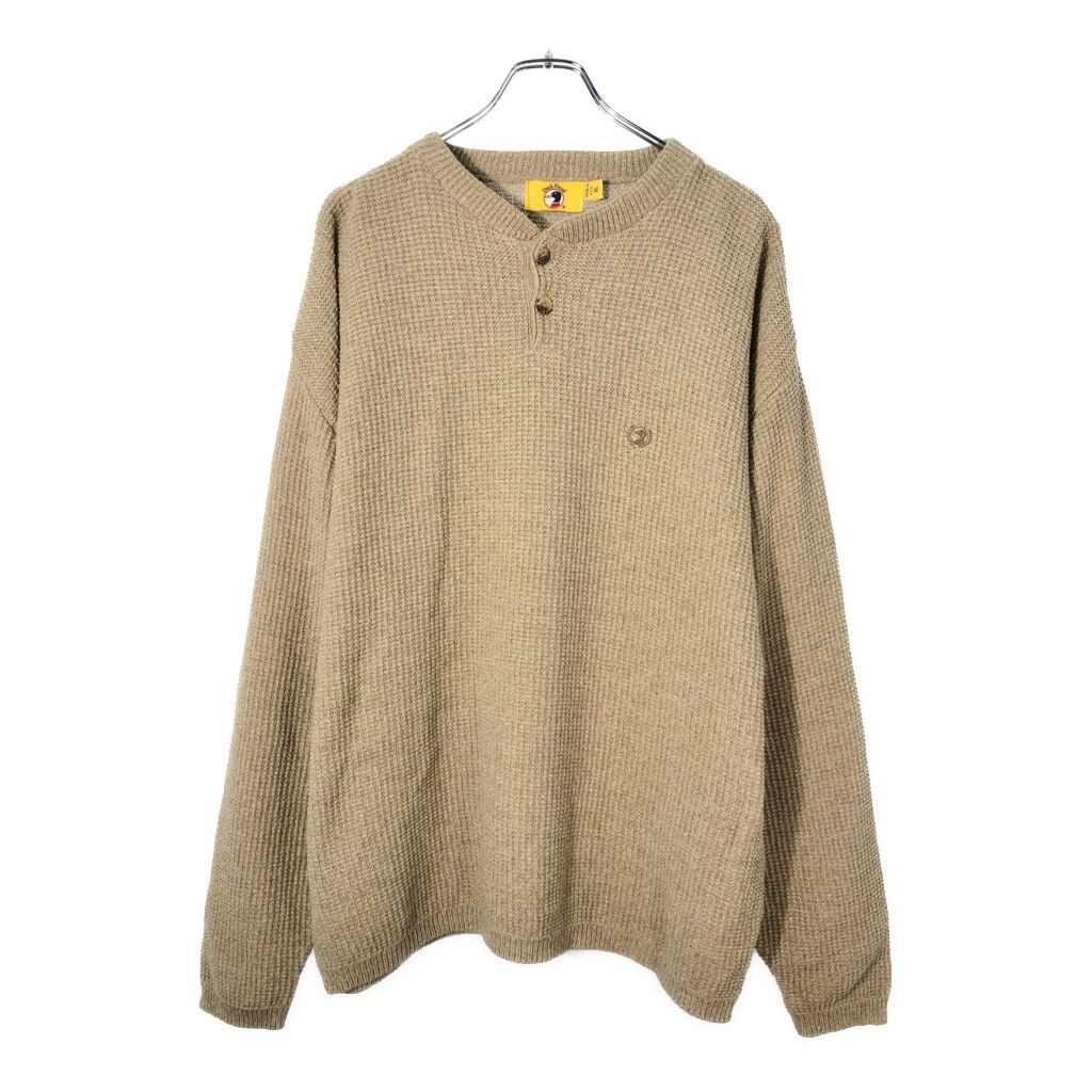 90年代 USA製 Duck Head ダックヘッド ヘンリーネック ワッフルニット