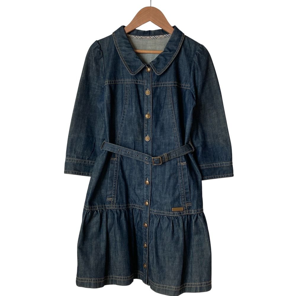新品同様◆ BURBERRY BLUE LABEL◆希少 デニム　ワンピース 美品 Burberry Blue Label バーバリーブルーレーベル デニム