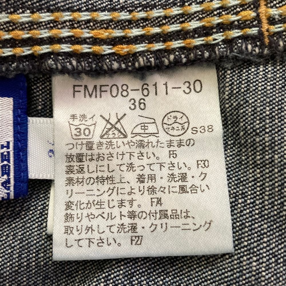 バーバリーブルーレーベル デニムホルターネックワンピース 36