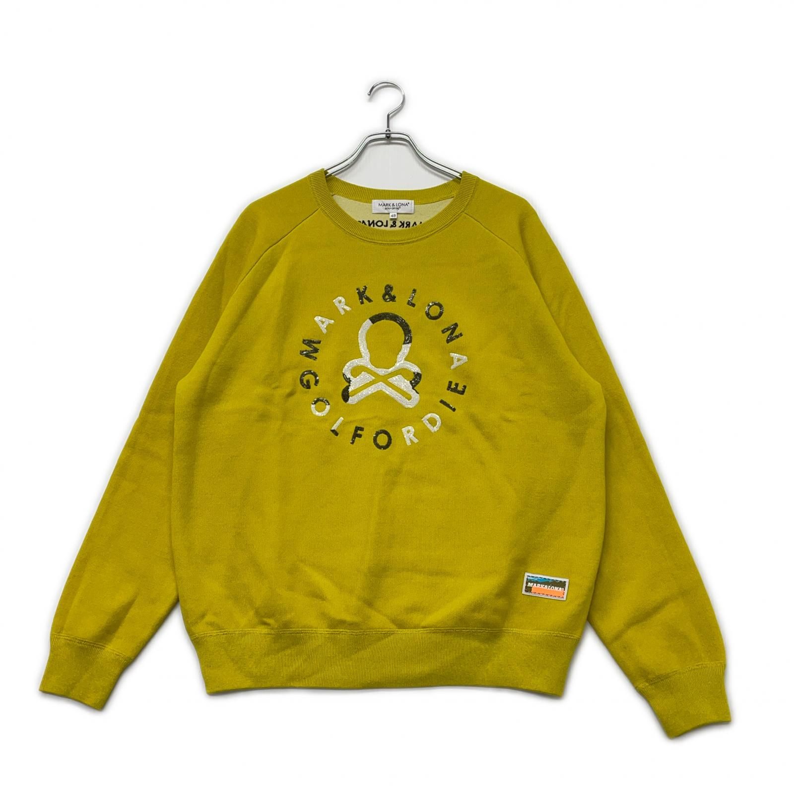 中古 メンズ マークアンドロナ MARK&LONA セーター 48(L) 黄 イエロー