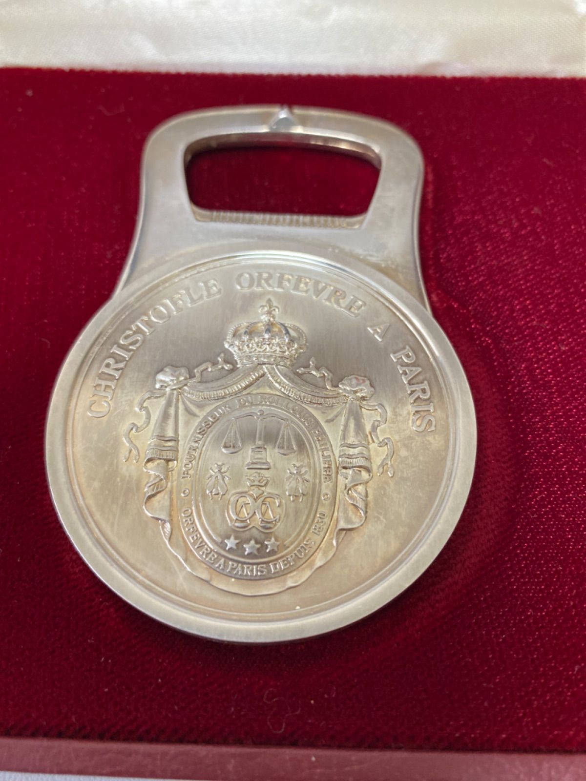Christofle クリストフル ボトルオープナー 銀製 栓抜き メダル - メルカリ