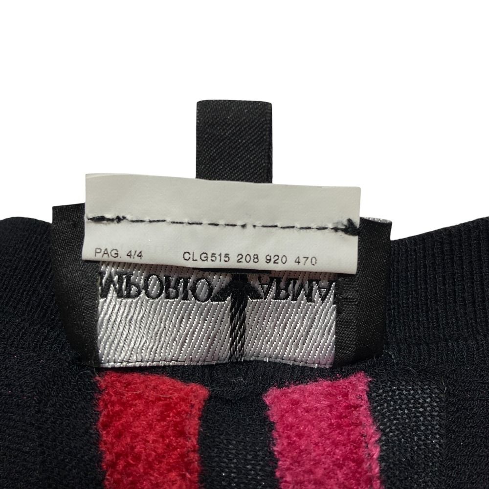 美品 EMPORIO ARMANI エンポリオアルマーニ ストライプ ニットコート  