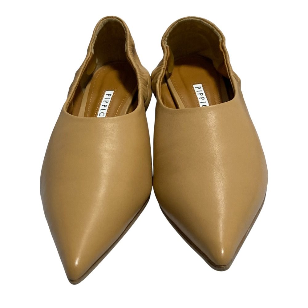 PIPPICHIC ベージュ リボン付きミュール　37 PIPPICHIC ベージュ リボン付きミュール 37 PIPPICHIC ベージュ リボン