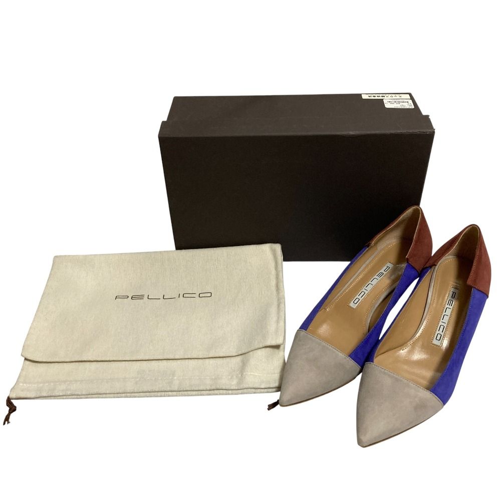 良品 PELLICO ペリーコ ANIMA 35 スウェードパンプス サイズ37 24.0cm