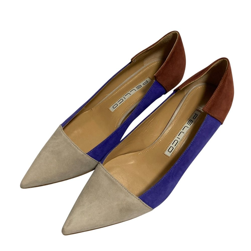 良品 PELLICO ペリーコ ANIMA 35 スウェードパンプス サイズ37 24.0cm