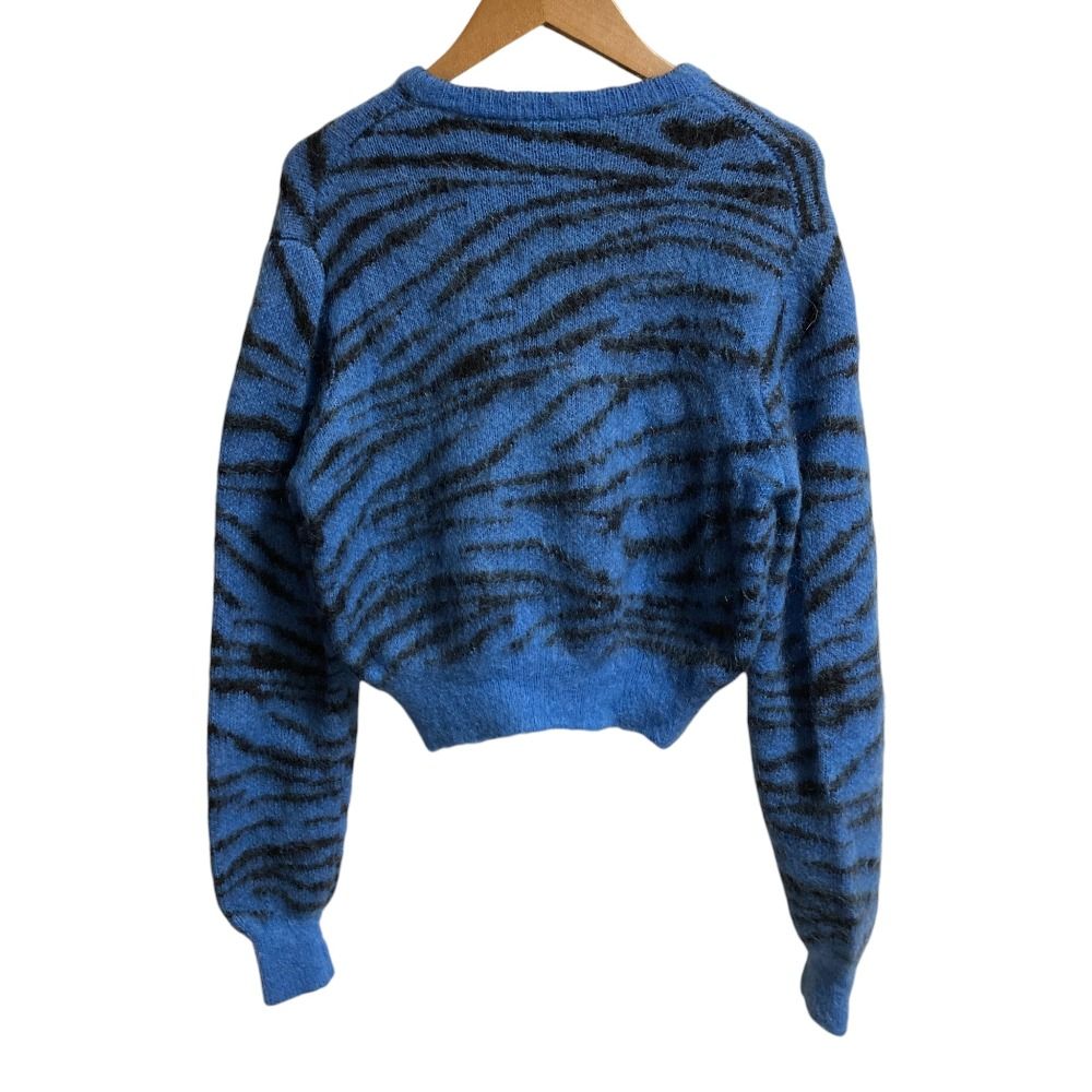 美品 TOGA PULLA トーガプルラ ゼブラ柄 ウール クロップド ニット