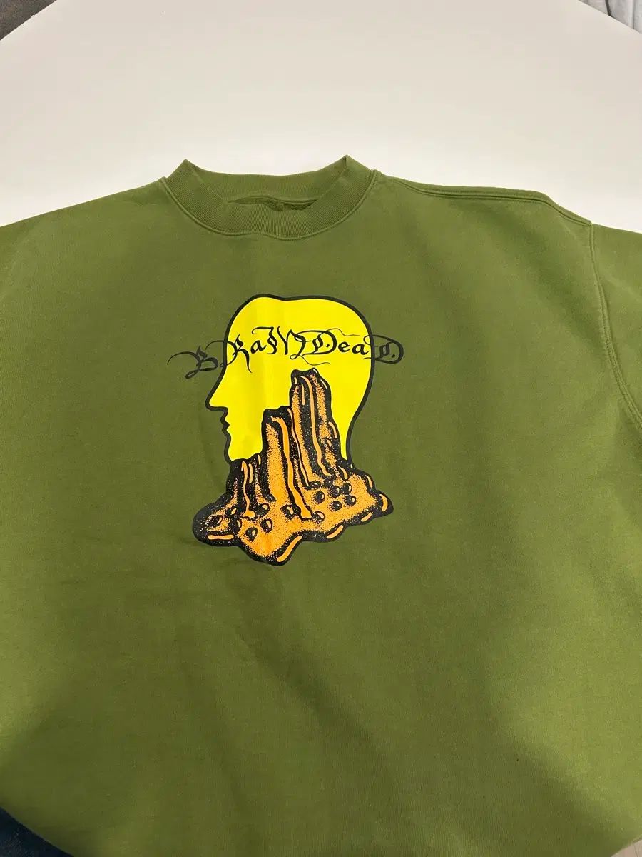 BRAIN DEAD オリーブ グリーン スウェット XL 【公式通販】