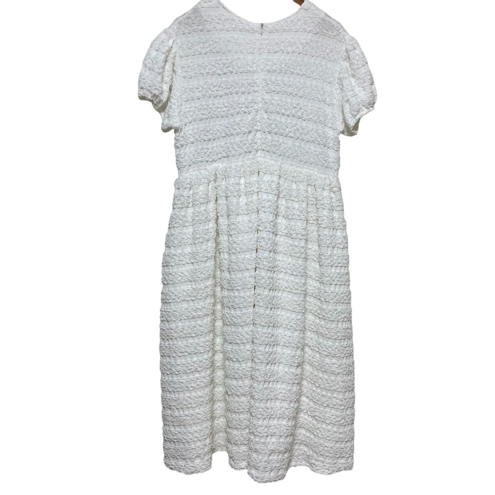 良品 UNMINOU アンミヌ シャーリング パフドレスワンピース EE12604  