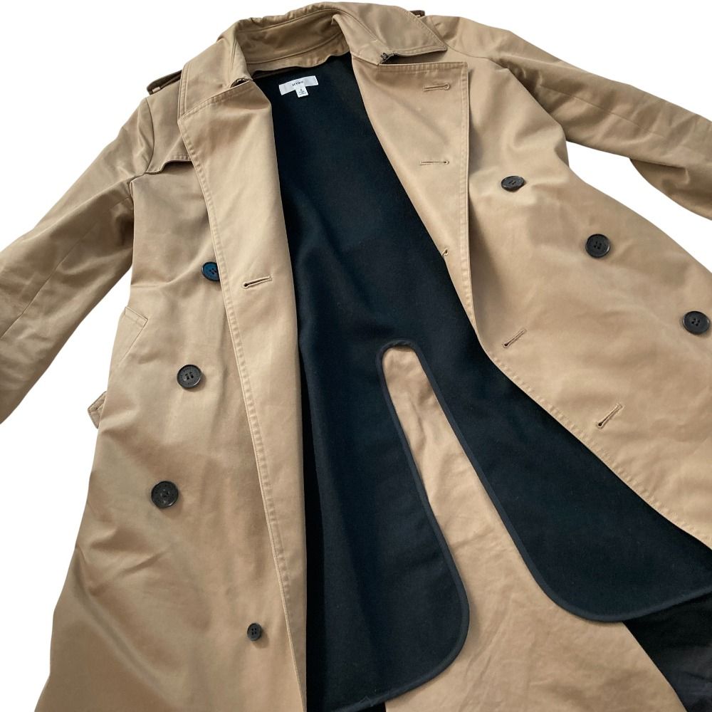 美品 HYKE ハイク ウール ライナー付き トレンチコート 2 ベージュ