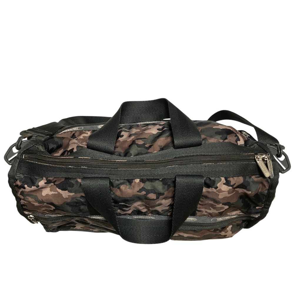 良品 LeSportsac レスポートサック カモフラ 2WAY ボストンバッグ