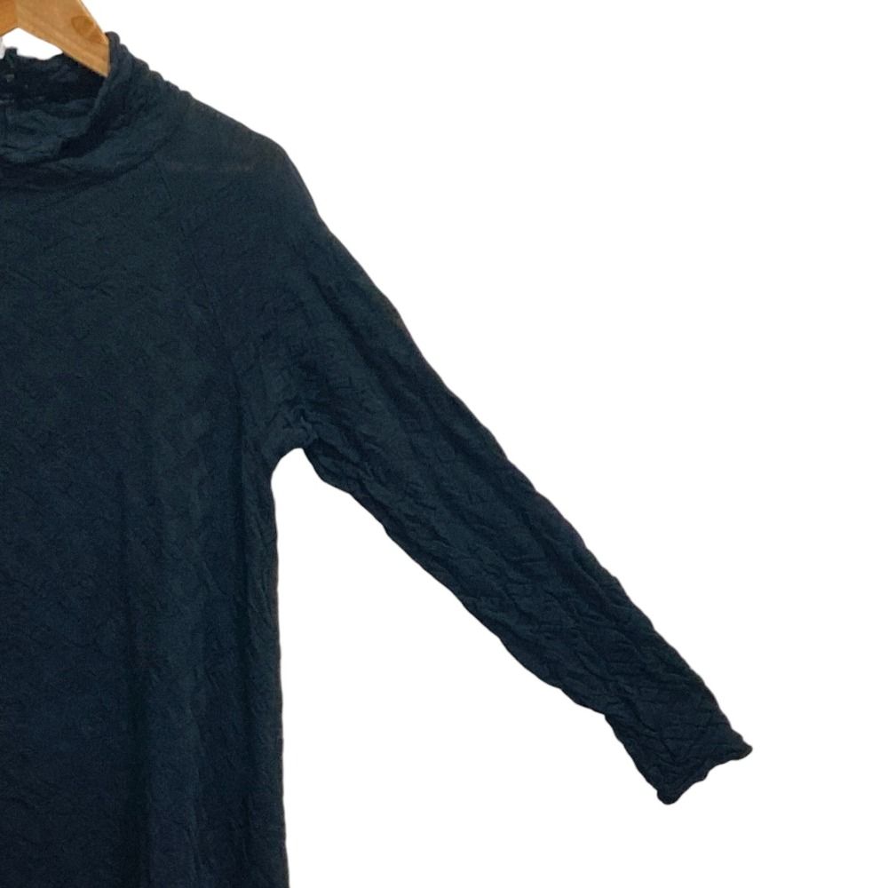 JURGEN LEHL】総柄ジャガードアシンメトリーニットチュニック M JURGEN