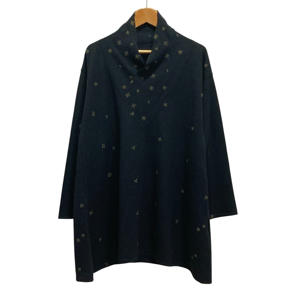 良品 Jurgen Lehl ヨーガンレール 刺繍 ニット チュニック J0114UB912