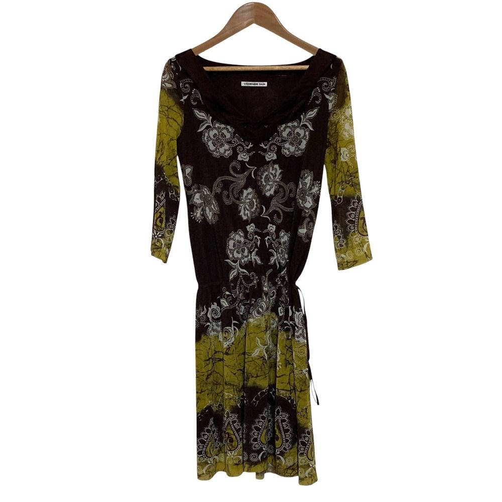 美品 VIVIENNE TAM ヴィヴィアンタム パワーネット フラワープリント