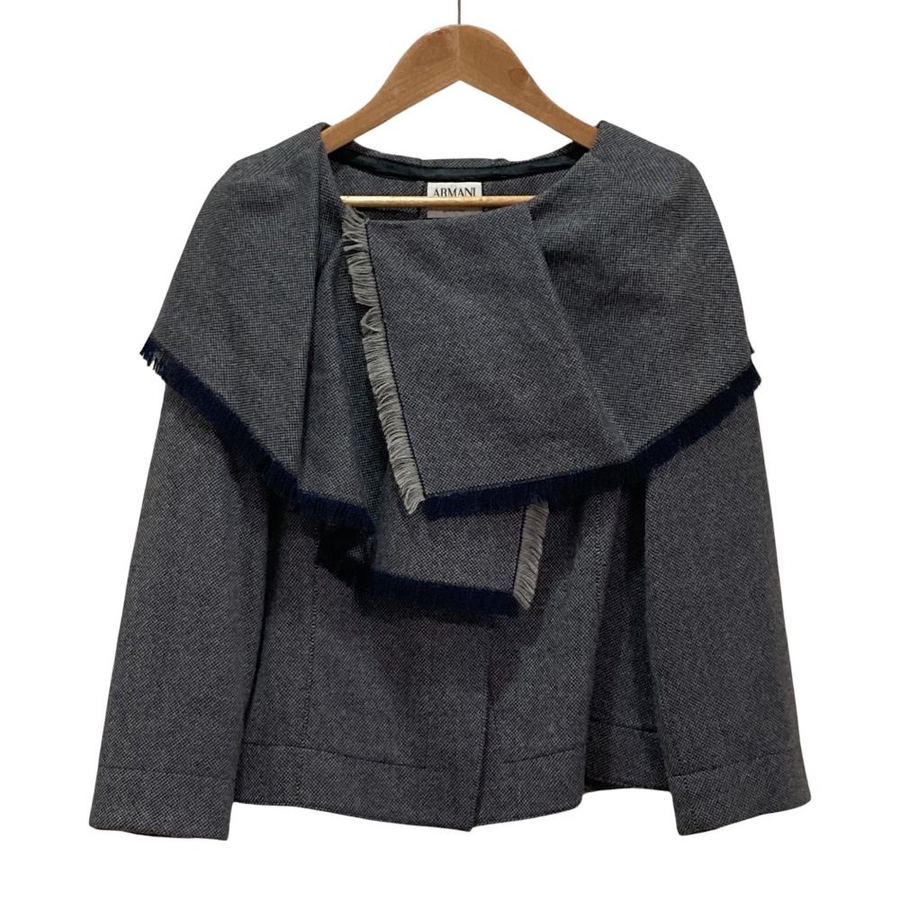 良品 ARMANI COLLEZIONI アルマーニコレッツィオーニ ビッグカラー