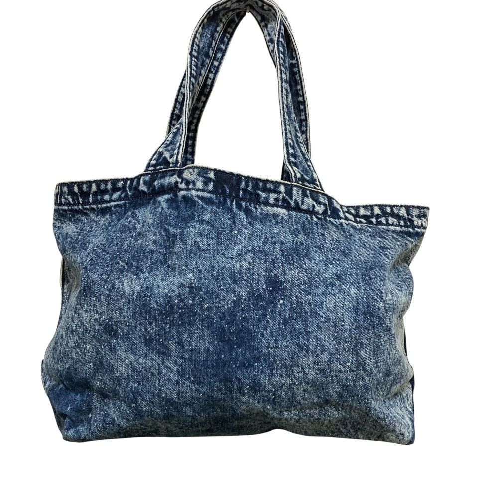 美品 DIESEL ディーゼル USED加工 デニム トートバッグ ブルー メンズ