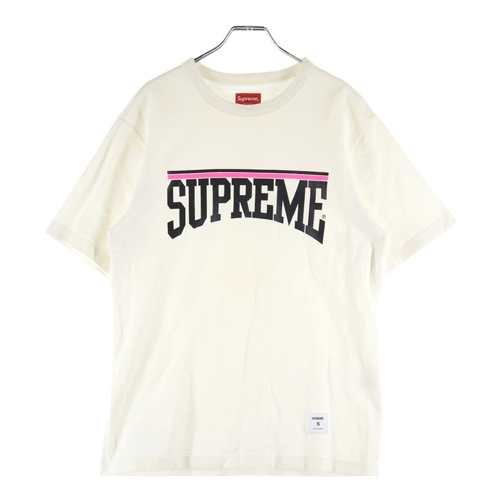 supreme アーチロゴ　カットソー SUPREME (シュプリーム) 18SS Arch S/S Top アーチロゴデザイン クルー