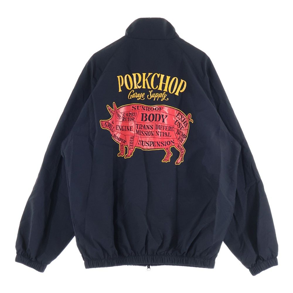 ブラック　M　未使用　ナイロン ジャケット　ポークチョップ PORKCHOP PORKCHOP (ポークチョップ) Pork Back Nylon Jacket ポークバック