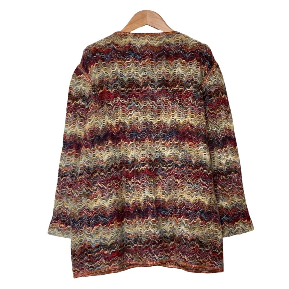美品 MISSONI ミッソーニ ウール ニット カーディガン マルチカラー