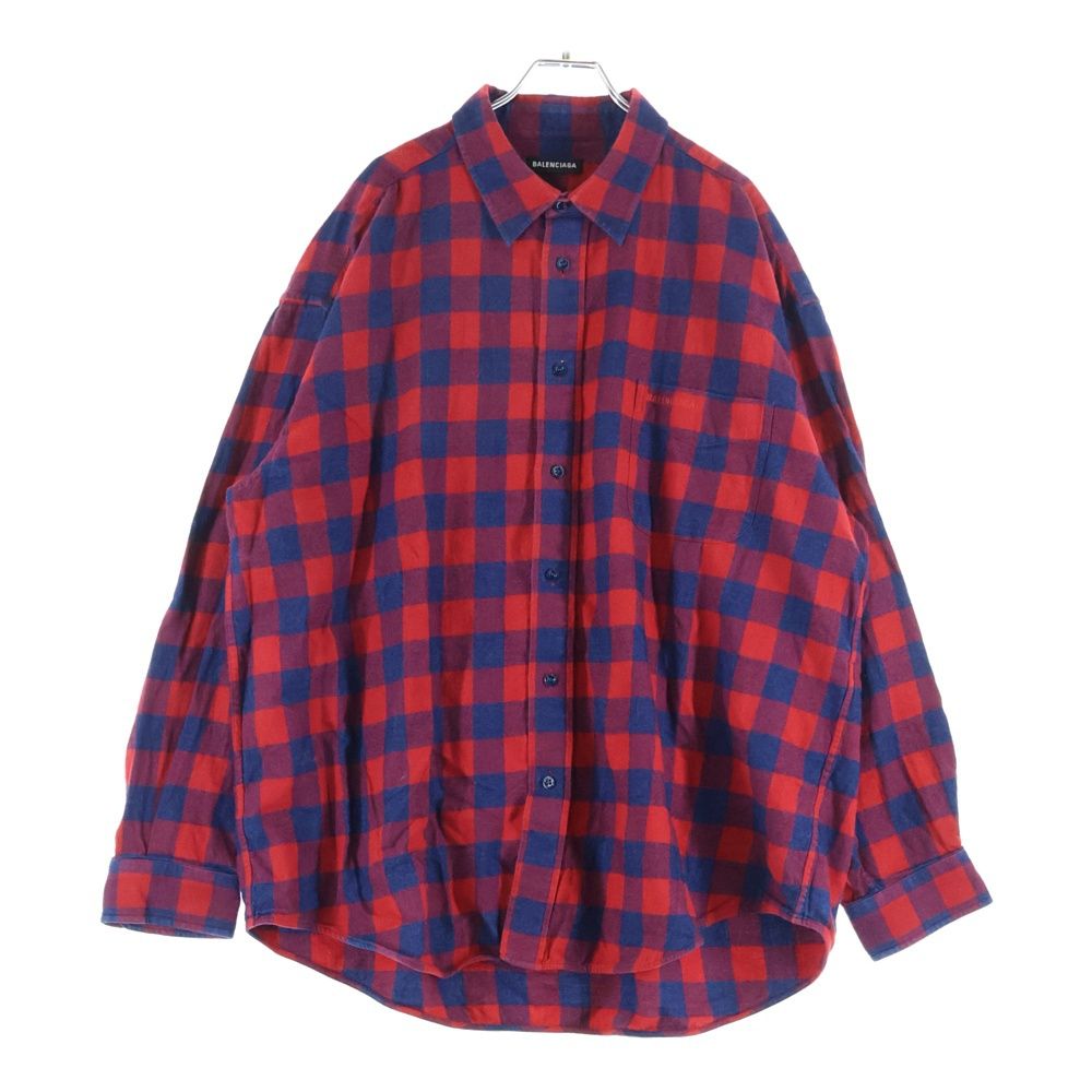 BALENCIAGA (バレンシアガ) 18AW バッファローチェックウールシャツ 
