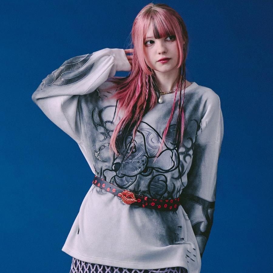 ガルフィー GALFY 汚れ部族ワッフルロンTee 長袖 Tシャツ 161045 #10