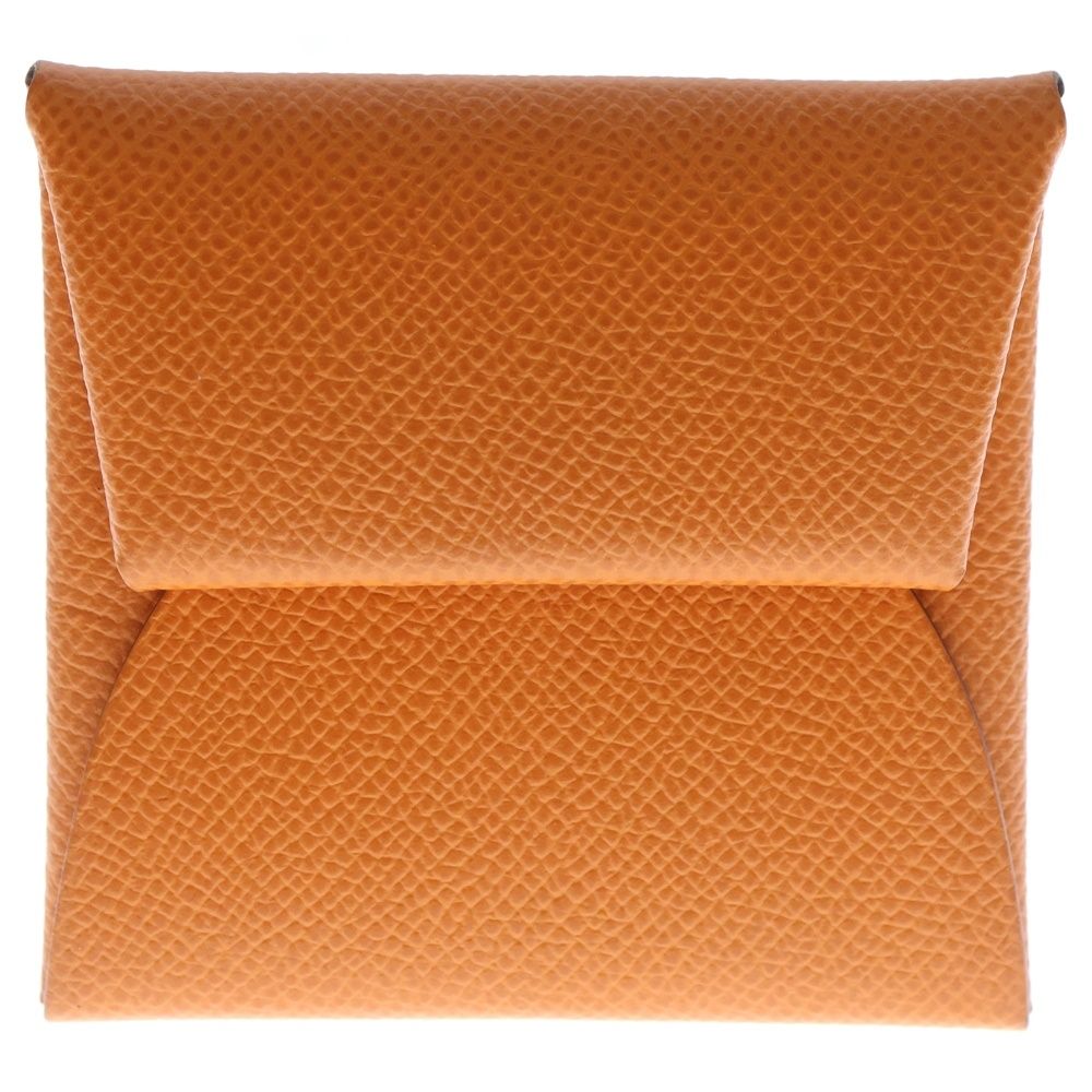 美品 C刻印『エルメス』バスティア オレンジフィールド ケース 小銭入れ HERMES (エルメス) バスティア 小物入れ コインケース オレンジ ヴォー