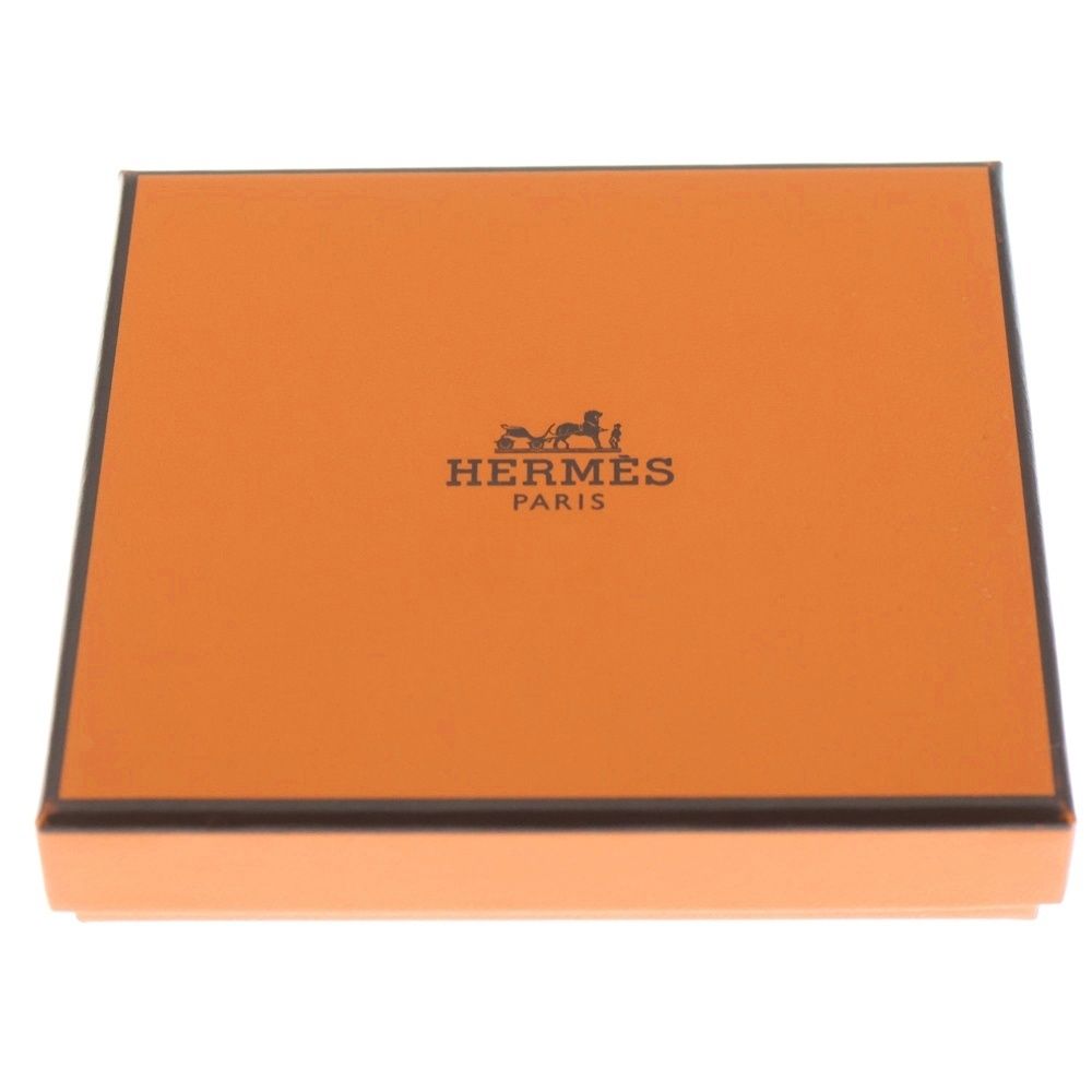 HERMES (エルメス) バスティア 小物入れ コインケース オレンジ ヴォー