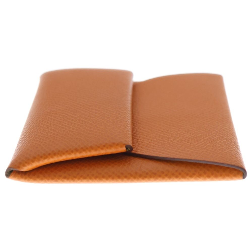 HERMES (エルメス) バスティア 小物入れ コインケース オレンジ ヴォー