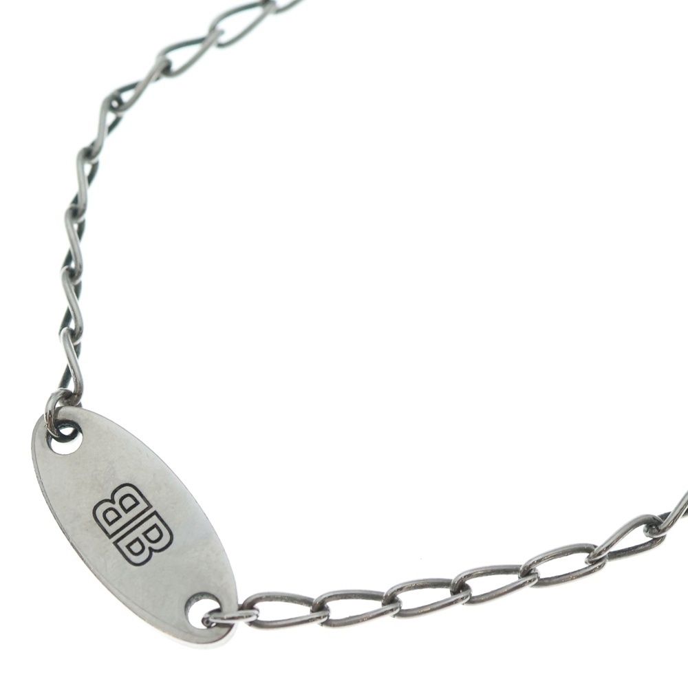 BALENCIAGA (バレンシアガ) BBロゴ オーバルプレート チェーン