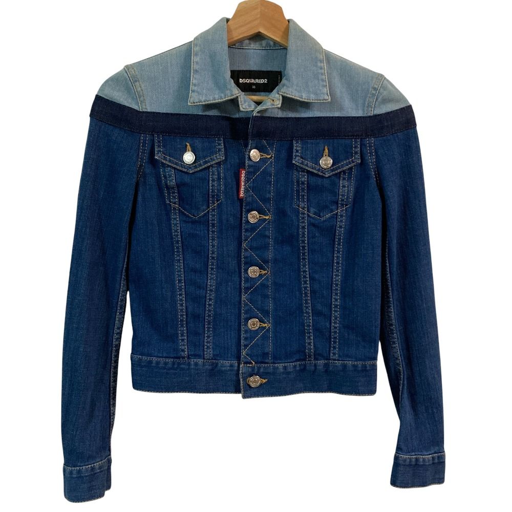 美品 Dsquared2 ディースクエアード デニムジャケット サイズ36 美品 Dsquared2 ディースクエアード デニムジャケット サイズ36