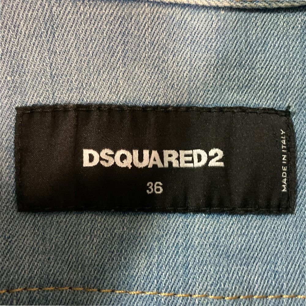 美品 Dsquared2 ディースクエアード デニムジャケット サイズ36 美品 Dsquared2 ディースクエアード デニムジャケット サイズ36