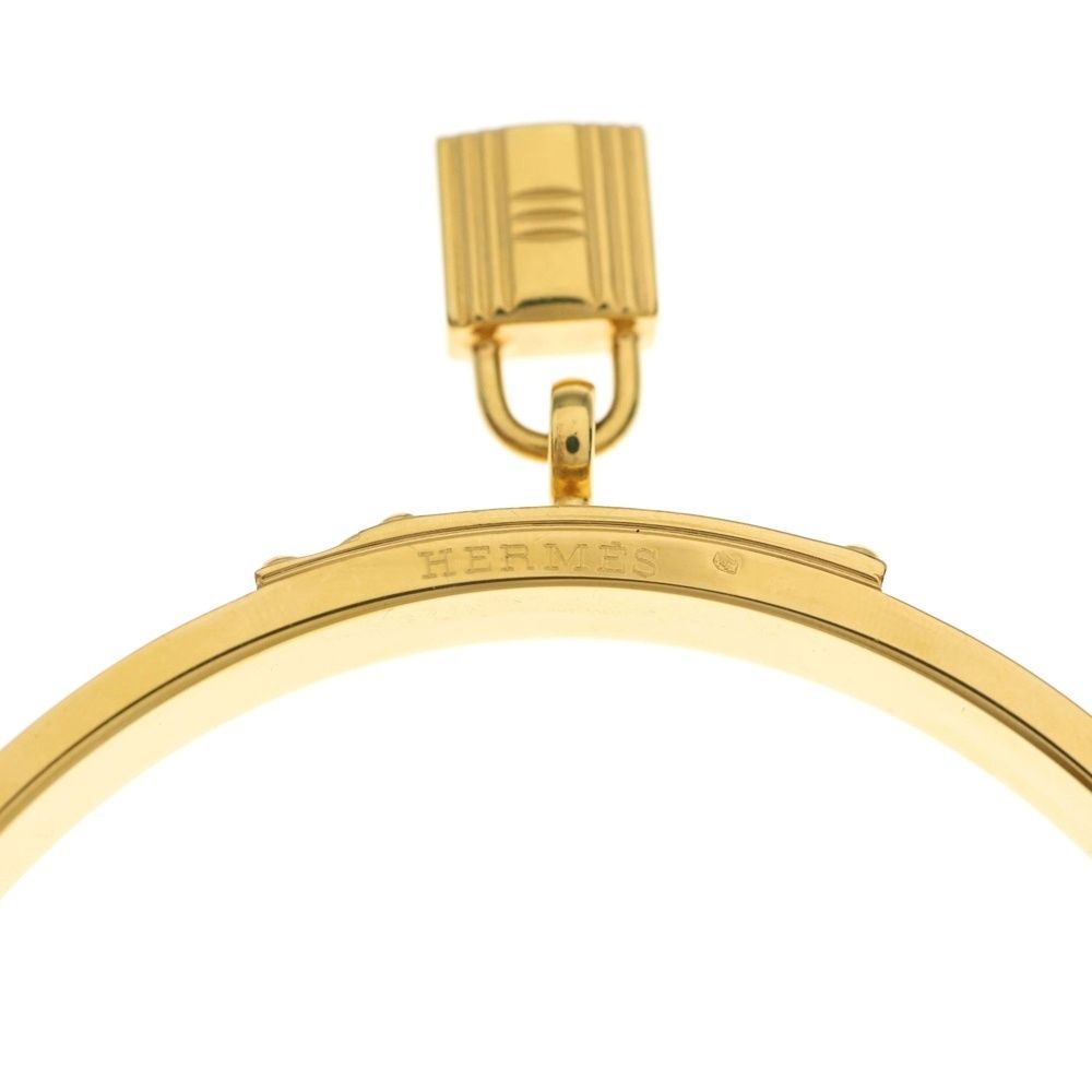 HERMES (エルメス) ケリーバングル ブルー GP ブレスレット ゴールド