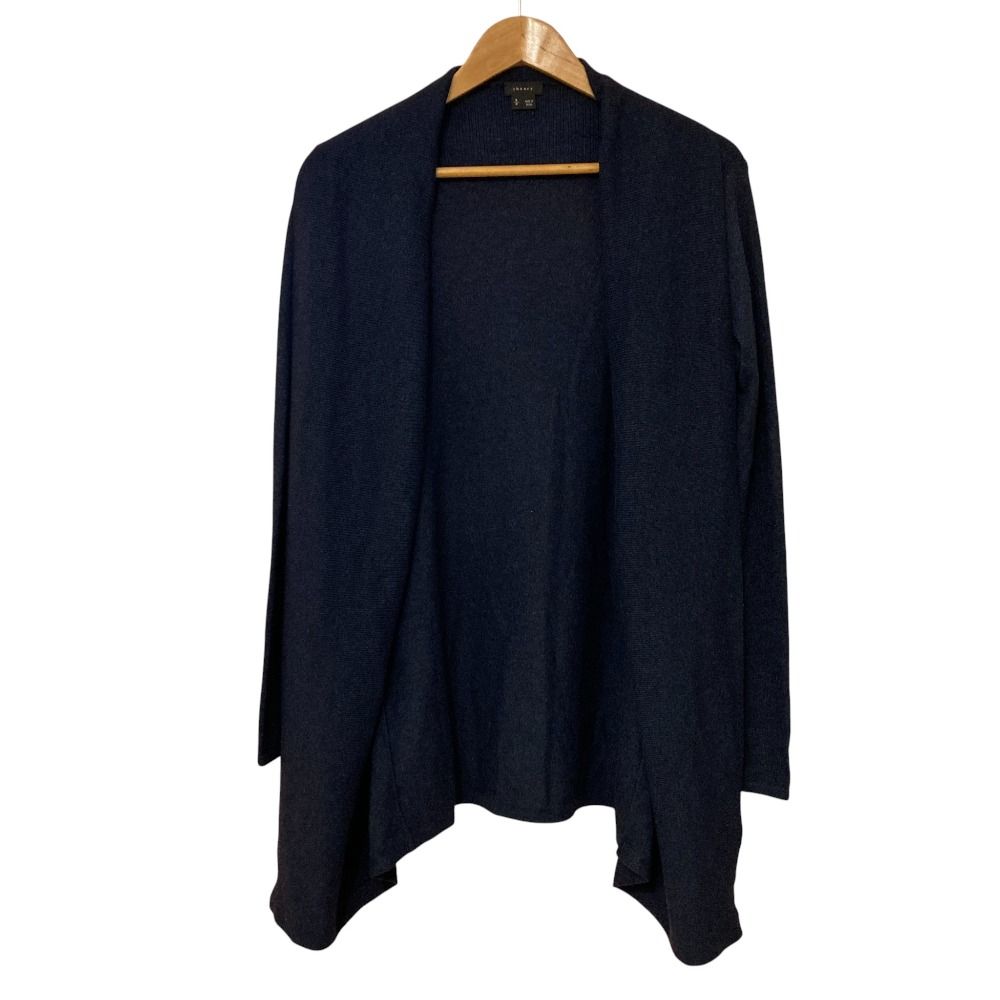 美品 Theory セオリー CASHIMERE NOBIZ カシミヤ カーディガン S ネイビー レディース 古着  USED