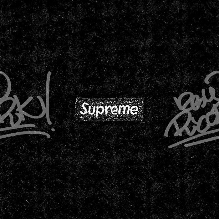 送料無料 メンズ セーター ブラック Supreme シュプリーム Small Box