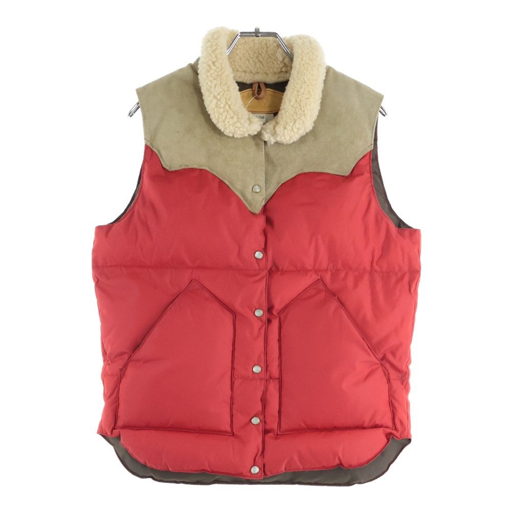 Rocky Mountain ロッキーマウンテン ダウンベスト レッド Lサイズ 70's Rocky mountain featherbed down vest ロッキーマウンテン ダウン