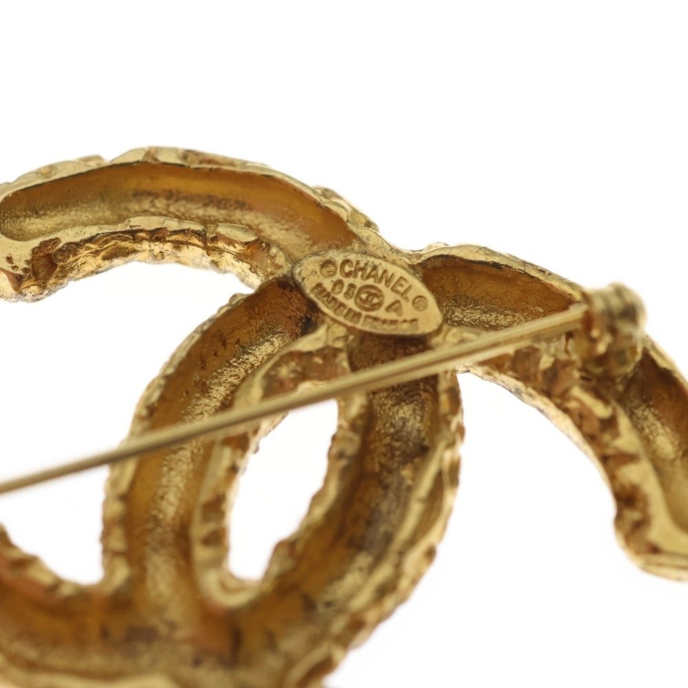 CHANEL (シャネル) ココマーク 溶岩 ブローチ GP ゴールド 93A - メルカリ