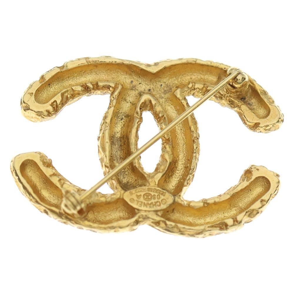 CHANEL (シャネル) ココマーク 溶岩 ブローチ GP ゴールド 93A - メルカリ